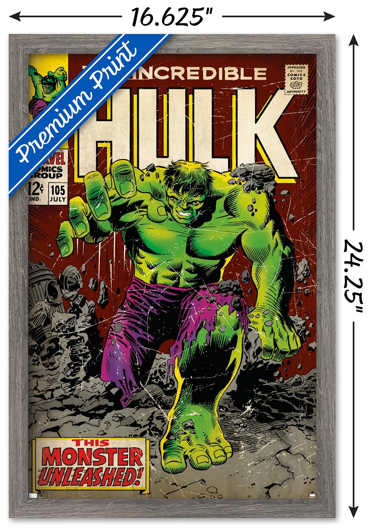Amazon.com: Trends International Marvel Comics Hulk - Incredible